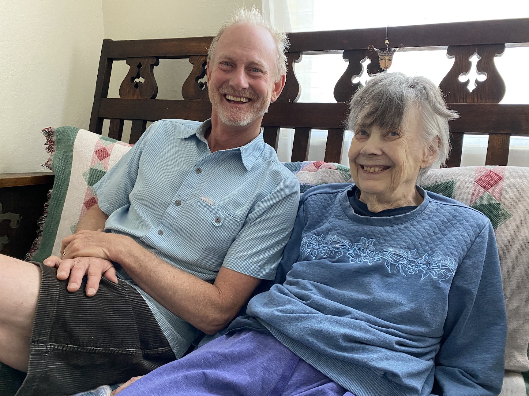 Gale & Kirk on Couch