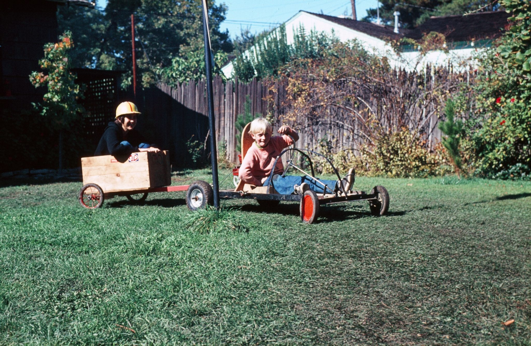 Gale and Kirk on Go-Kart